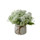 thumbnail image 2 of Artificial Flower With Small Ceramic Vase Fake Silk Variety Flower Balls Flowers Decoration Table Appropriate Home Party Office Wedding, 2 of 6