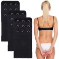 thumbnail image 4 of Extensores de sujetador para mujer de 3 piezas Extensores de sujetador elásticos para mujer 3 ganchos 3 filas de ganchos elásticos para correa en el pecho, 4 of 5