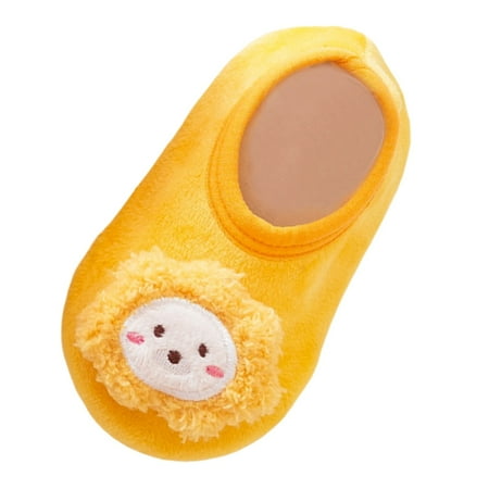 Yindaity Boys Shoes Baby Boys Girls Shoes Non-Slip Rubber Sole Sneakers First Walking Toddler Crib Shoes Loafers Flats (Yellow 2.5-3 Years)