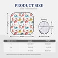 thumbnail image 6 of Uemuo Dinosaur Printed 2 PCS Car Windshield Sun Shade, Auto Sun Heat and UV Rays Blocker, Foldable Automotive Front Window Sunshade Protector, 6 of 7