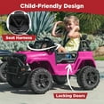 thumbnail image 6 of Best Choice Products 12V Kids Ride On Truck Car w/ Parent Remote Control, Spring Suspension, LED Lights - Hot Pink, 6 of 8