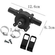 KITPIPI, Black, Electric, Hand Drill Pump Self Priming Water Transfer Pump, 30 - 40L Per Minute