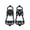 Size M 34-40 pairs, variant on JUANCHENG Winter Shoe Spikes with Strong Grip: Non-Slip Crampons for Safe Hiking