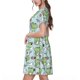 thumbnail image 2 of Balery Cute Floral Frog Vestidos sueltos de manga corta para mujer, vestidos de verano 2025, vestidos casuales de corte A con vuelo., 2 of 6