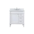 thumbnail image 3 of Elegant Decor Bennett 32" MDF Single Bathroom Vanity with Backsplash in White, 3 of 8