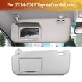 thumbnail image 5 of Car Sun Visor Left Driver & Right Passenger Side Replacement Compatible With Toyota Corolla Levin 2014 2015 2016 2017 2018 Without Light -Main driver-left-beige, 5 of 5