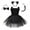 #1, variant on 4 Pieces Black Cat Costume Set Cat Ears Headband Black Tail Bowtie Tutu Skirt Cosplay Halloween Costume