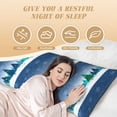 thumbnail image 6 of Rateoe Long Body Pillow Cover, 20x54 Inches Body Pillow Cases, Soft Brushed Microfiber Zipper Design, Christmas Trees -Pillows Not Included, 6 of 7