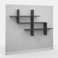 thumbnail image 5 of Ada Home Decor Furniture 59" 3 Tier Anthracite Warren Modern Wall Shelf, 5 of 7