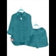 thumbnail image 2 of Bonitos Conjuntos Casuales Elegantes de Estilo Jardín para Vacaciones, Ropa Monocromática Azul 4XL, 2 of 7