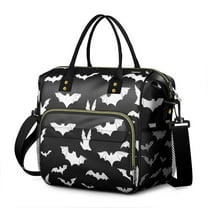 Halloween Bat Silhouettes Womens Lunch Box for Work,Insulated Large Lunch Bag for Tween and Teen,Loncheras Para Mujer,Leakproof Adult Lunch Bag for Work,Beach,Travel,Picnic,Camping