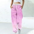 thumbnail image 2 of Birdeem Women Fashion Color Blocked Printed Drawstring Pants, 2 of 5