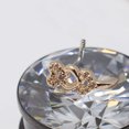 thumbnail image 4 of Surgical Steel Nose Ring Stud 20 Gauge 1/4" L Bend  Tripple Heart Gem, 4 of 8