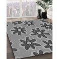 thumbnail image 3 of Ahgly Company Machine Washable Indoor Square Transitional Grey Gray Area Rugs, 4' Square, 3 of 7