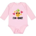 thumbnail image 3 of Inktastic First Birthday Hawaiian Pineapple Girls Long Sleeve Baby Bodysuit, 3 of 5