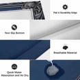 thumbnail image 6 of Navy Blue Geometric Outdoor Rug for Patio/Deck/Porch, Non-Slip Large Area Rug 6 x 9 Ft, Farmhouse Geo Retro Art Watercolor Indoor Outdoor Rugs Washable Area Rugs, Reversible Camping Rug Carpet Runner, 6 of 8