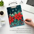 thumbnail image 3 of FORMRS Acrylic Clipboard with Low Profile Clip Standard A4 Letter Size, 12.5" x 9", Christmas Poinsettia, 3 of 8