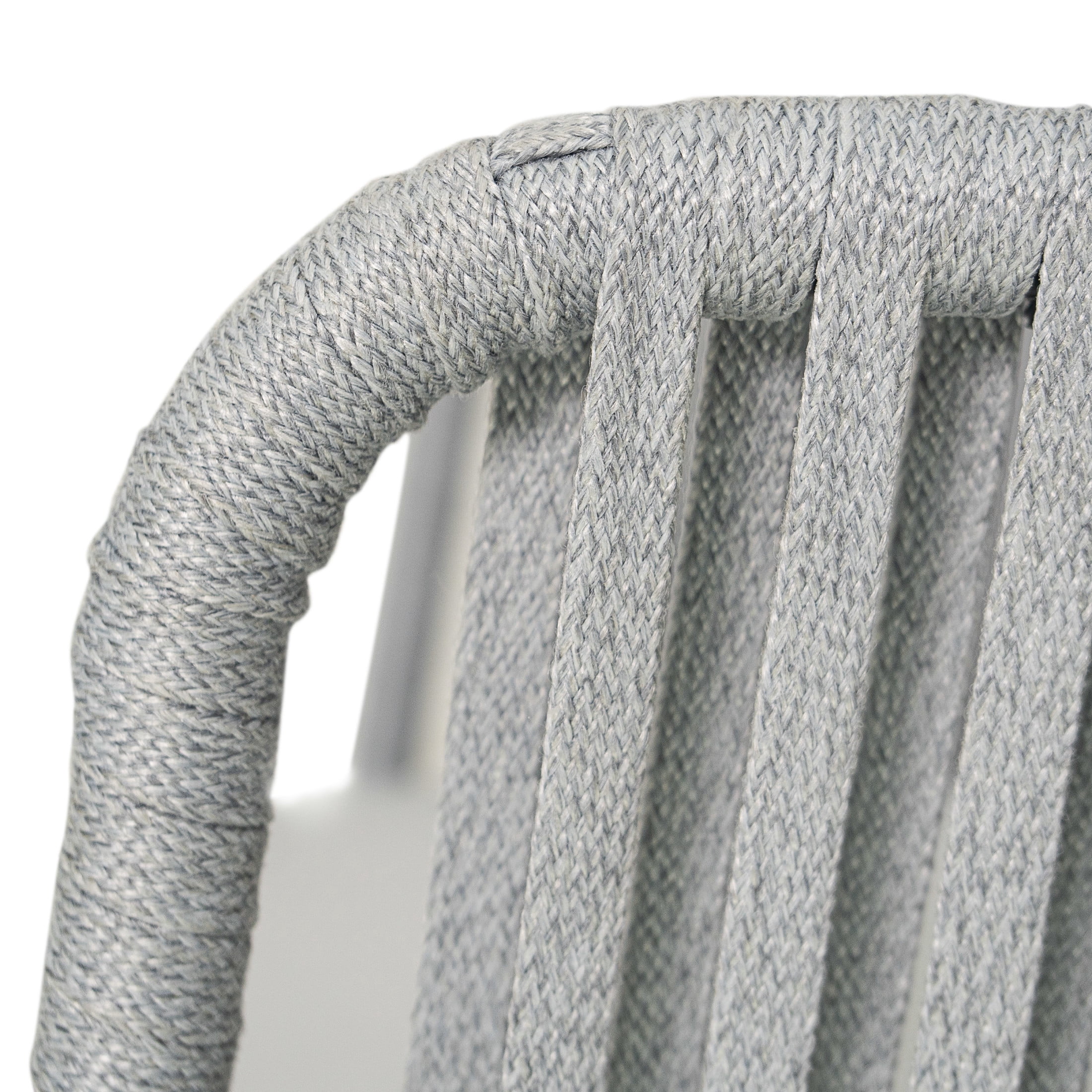 Cassants Upholstered Outdoor Patio Lounge Chair with Iron Base, Acacia Wood, Light Grey