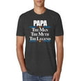 thumbnail image 1 of Wild Bobby,Papa The Man The Myth The Legend Best Daddy Father Gift, Father's Day, Men Premium Tri Blend Tees, Vintage Black, Small, 1 of 3