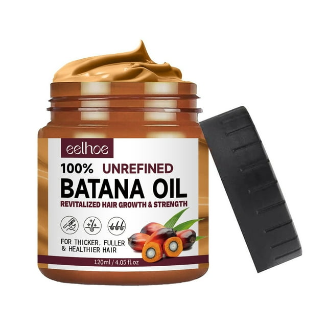 Huile de Batana 120ml pour la Croissance des Cheveux Huile de Batana Non Raffinée pour des Cheveux Plus Sains Plus Épais et Plus Volumineux Huile de Batana Bio Huile de Batana Pure