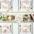 thumbnail image 3 of 60 Pcs Floral Paper Napkins Pink Wildflower Disposable for Wedding Birthday Party 6.5 × 6.5 Inch, 3 of 5
