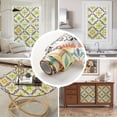 thumbnail image 6 of DKTIE 17.7" x 78.7" Sicilian Tile Decorative Window Privacy Film, Static Cling Stained Glass Window Film, UV Blocking Heat Control Window Tint with Installation Tools for Home Bathroom, 6 of 8