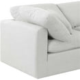 thumbnail image 6 of Meridian Furniture Indulge 70" Upholstered Fabric Modular Sofa in White, 6 of 9