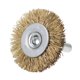 thumbnail image 4 of Cepillo de rueda de alambre de 1-1/2 pulgadas, acero crimpado chapado en cobre, vástago de 1/4 de pulgada, 5 piezas, 4 of 4