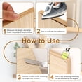 thumbnail image 4 of Uxcell 3/4" x 10 ft Wood Edge Banding, Pre-Glued Iron On Edging Strip, Plywood Wood Grain Repair Tape for Cabinet Repair, Furniture Restoration, Handicraft DIY, Birch, 4 of 6