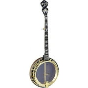 Ortega Guitars OBJ850-MA Falcon Series Banjo 5-string Solid Flamed Maple Resonator Body w/ Free Bag, Gloss Finish