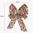 thumbnail image 4 of Cinta De Navidad Bowknot Cableado Múltiples Patrones Más Grueso Anti-desvanecimiento Diseño De Escena De Bricolaje Reutilizable De Gran Tamaño Guirnalda De Árbol De Navidad Colgante De Arco Para, 4 of 4