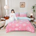thumbnail image 4 of Homewish Xmas Snowflake Bedding Comforter Set 2pcs for Kids Boys Girls,Gradient Ombre Twin Comforter Sets Microfiber,Merry Christmas Breathable Bedding Set,Breathable Home Decor,Reversible, 4 of 8