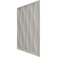 thumbnail image 4 of Ekena Millwork 19 5/8"W x 19 5/8"H Ariel EnduraWall Decorative 3D Wall Panel, Textured Metallic Silver (Covers 2.67 Sq. Ft.), 4 of 6