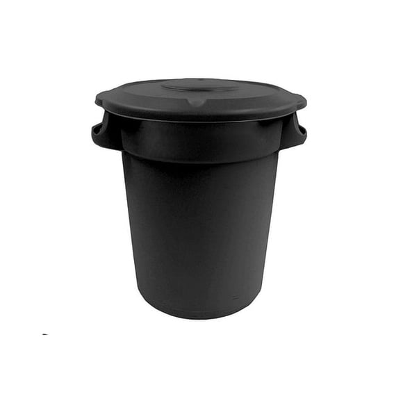 RAMTUFF Outdoor Trash Can Black 77 L