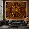 thumbnail image 6 of Celestial Sun Mandala in a Starry Cosmic Scene, Mystical Celestial Style for Space Lovers, Sacred Geometry Wall Art, Housewarming Gift, Tapestry Wall Hanging for Bedroom and Living Room, 6 of 7