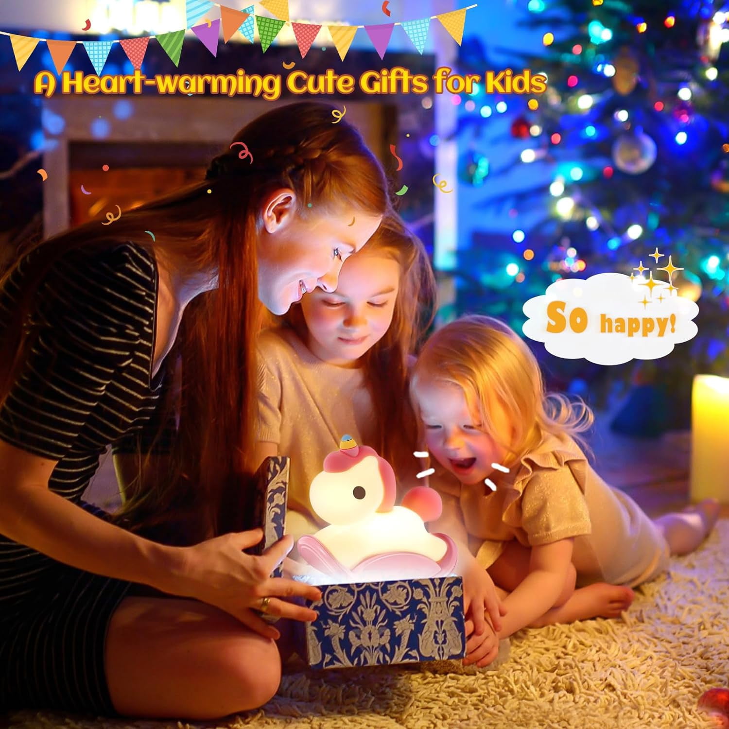 LINLIN Night Light Kids Gifts for Boys and Girls, Silicone Baby Nightlight Newborn Night Lamp, Rechargeable Timing Night Light Cute Room Decor Birthday Gift for Babies Boy Girl Bedroom Nursery