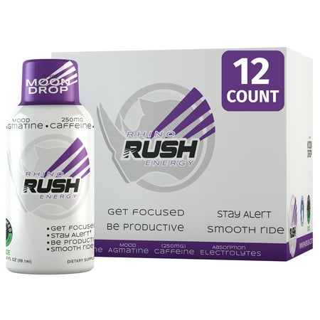 Rhino Rush Energy Moon Drop Energy Shot, 12 ct.