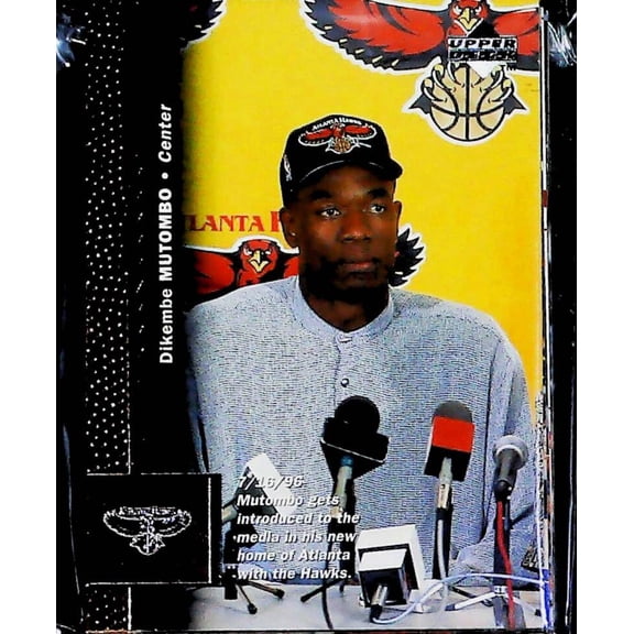 1996-97 Upper Deck Series 1 and 2 NBA Atlanta Hawks Team Set Includes Rookies (Hand Collated) of 12 Cards: