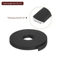 thumbnail image 2 of REGALWOVEN Silicone Foam Seal Strip, Square Solid Weather Stripping Rubber Bar Black 0.12' x 0.6' x 16.4 Ft, 2 of 6