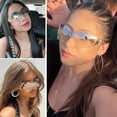 thumbnail image 3 of Gafas de sol Haqptul Rimless Y2K Star Wrap Around UV400, 3 of 7