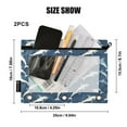 thumbnail image 3 of ALAZA 2 Pack Pencil Pouch Carton Whales Pencil Case for 3 Ring Binder Clear Window Pencil Bag Organizers, 3 of 6