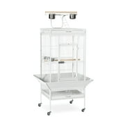 Prevue Pet Products Select Wrought Iron Parrot Bird Cage 24x20x60", Chalk White
