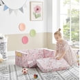 thumbnail image 3 of Ulax Furniture Convertible 2-in-1 Flip Open Kids Loveseat/ Couch/ Sleeper Sofa (Pink Unicorn), 3 of 10