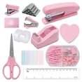 thumbnail image 1 of Set de Papelería Rosa de 15 Piezas para Oficina, 1 of 5