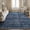 2 - Dark Blue & White, variant on Bloom Rugs Washable Non-Slip 2' x 3' Rug - Gray / Blue / Blush Modern Abstract Area Rug for Living Room, Bedroom, Dining Room, and Kitchen - Exact size: 2' x 3'