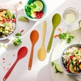 thumbnail image 6 of DISEN 4 Pcs Large Silicone Mixing Spoon Set, 10.82*2.36 inch Heat Resistant Colored Mixing Spoons, Non-stick Basting Spoon for Kitchen Cooking, Mixing, Baking, Serving and Stirring, 6 of 8