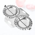thumbnail image 4 of Practical Dumpling Mold Dumpling Making Tool Stainless Steel Dumpling Maker for Home Kitchen Restaurant (Silver), 4 of 8
