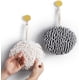 thumbnail image 1 of Juego de 2 toallas de chenilla, toallas de baño de microfibra, toallas absorbentes, toallas colgantes para cocina, baño e inodoro (blanco, gris), 1 of 5
