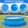 thumbnail image 3 of Tela redonda para piscina YEXEXINM de 11 pies, material de polietileno azul, 3 of 7