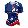 thumbnail image 4 of Women's Football Graphic T-Shirt, Round Neck Soccer Fans T-Shirt, Casual Short Sleeve Tops for Football Supporters, Graphic Tee for Soccer Tournament 2026 Red Size: 2XL, 4 of 8